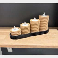 Lysestage / Advents lysestage - Svaneholm Design