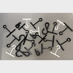 Lysk�de krog til udh�ng - 90 graders drejet �je - 20 stk. pr s�t.