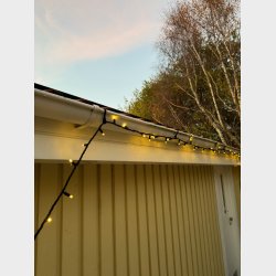 Lyskde krog til tagrende - Kort model - 20 stk. pr st.