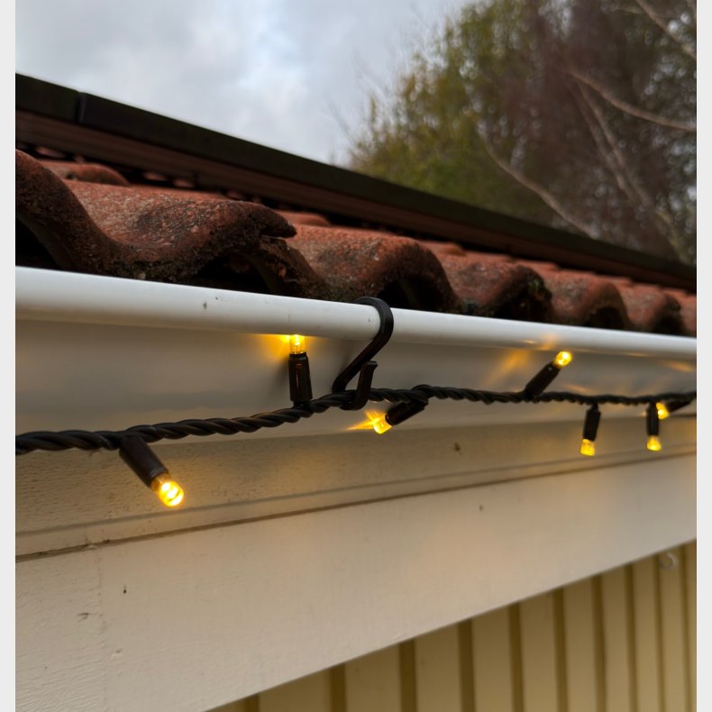 Lysk�de krog til tagrende - Kort model - 20 stk. pr s�t.