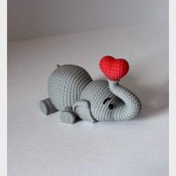 Elefant liggende 