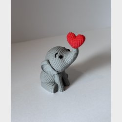Elefant siddende