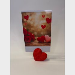 Romantisk 3D Hjerteholder til Fotos &amp; Kort