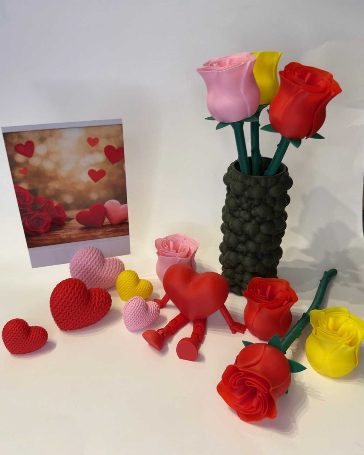 3D-printede Valentins dekorationer – unik romantisk pynt