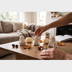 3D-printede sp�gelser � s�t med 3 stk. Halloween pynt