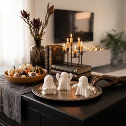 3D-printede sp�gelser � s�t med 3 stk. Halloween pynt