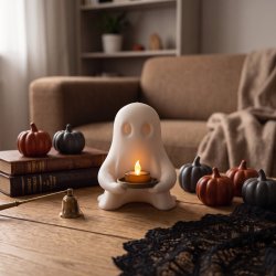 Halloween Sp�gelse til LED fyrfadslys