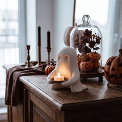 Halloween Sp�gelse til LED fyrfadslys