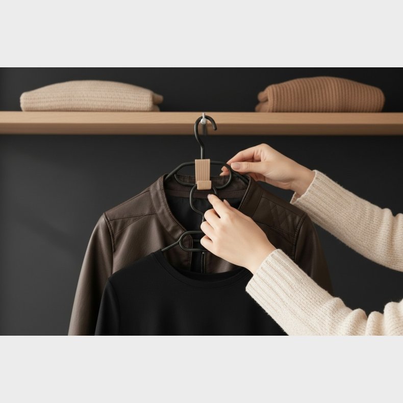 T�j-b�jlekrog � pladsbesparende garderobe organizer | 5 stk.